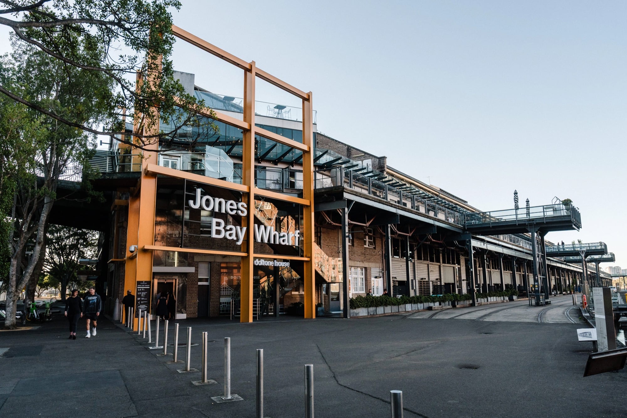 The entrance to Jones Bay Wharf in Pyrmont, home of Doltone House